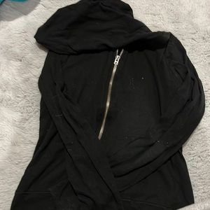 aeropostale black hooded zip up